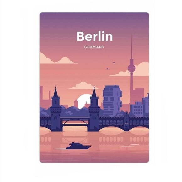 Berlin Germany Souvenir Magnet - Picture 1 of 4
